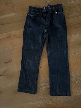 ZARA  Dark Blue Straight-Leg Jeans